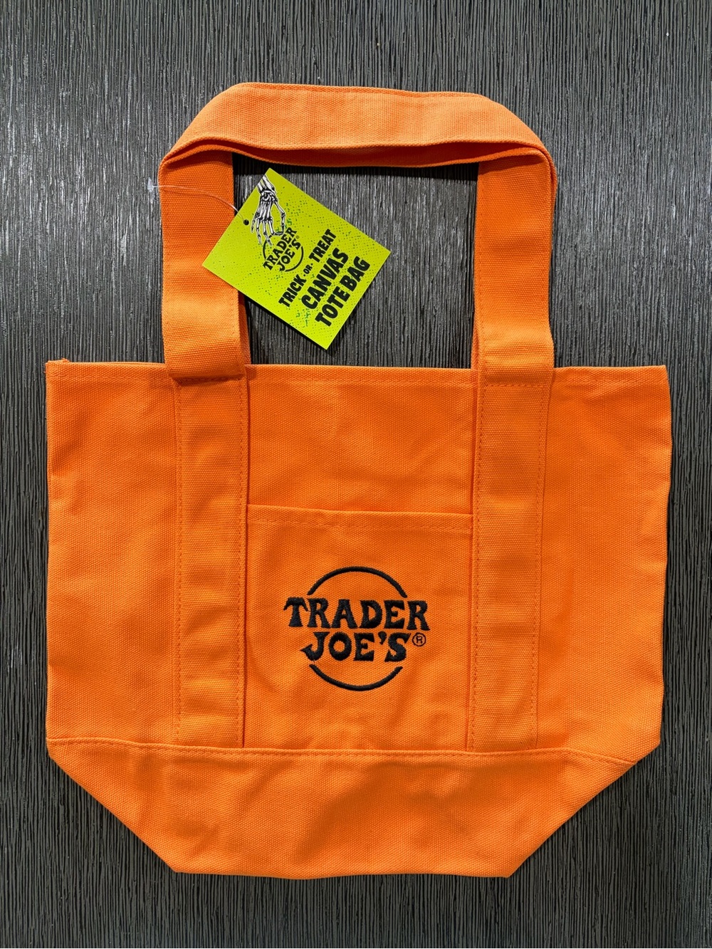 Trader Joes Halloween Mini Canvas Tote Bag